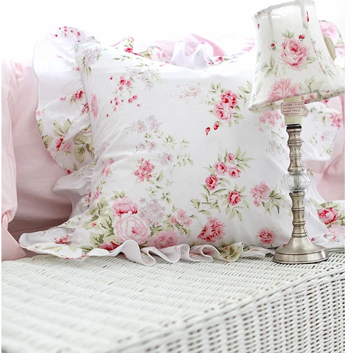 Чехол на подушку с вышивкой в европейском стиле кружевной сатиновый Хлопковый