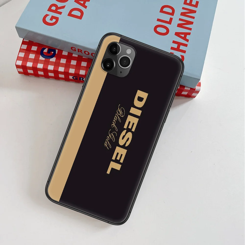 

Diesel Fashion Trend Brand Phone Case For IPhone 4 4s 5 5S SE 5C 6 6S 7 8 Plus X XS XR 11 12 Mini Pro Max 2020 black Bumper