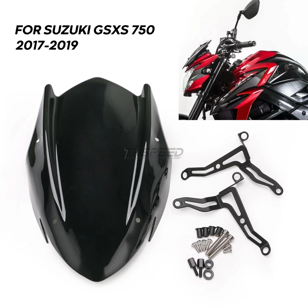 Для Suzuki GSX S750 GSXS750 S GSXS 750 2017 2018 2019 черный цвет ветер Экран лобовое стекло Щит с