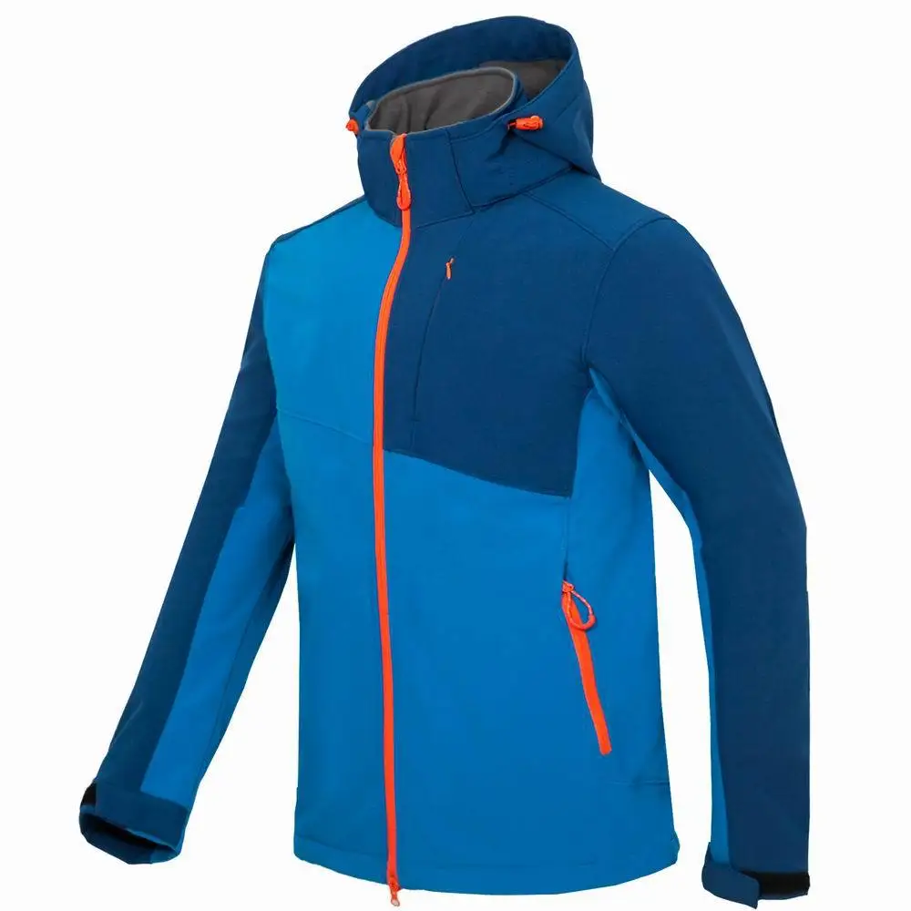 Мужская куртка с мягкой флисовой подкладкой ветрозащитная для активного отдыха