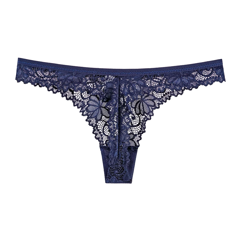 

3 Pcs Sexy Lace Thong Low Waist Lace Transparent Panties for Female String Lingerie Women Underwear Fashion Intimates Panty
