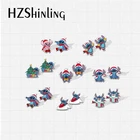 2021 Новое поступление Kawaii Stitch and Angel Christmas Косплей эпоксидная ручная работа ювелирные изделия акриловые серьги-гвоздики