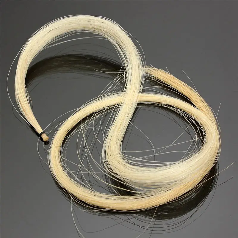 

3pcs Hank 31-31.5 Inch Genuine Mongolian Horse Hair for Violin, Viola, Cello, Bass Bow,Photo Color