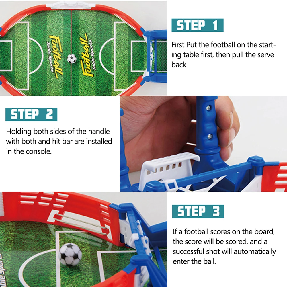 

Mini Football Board Table Game Football Game Kit Tabletop Soccer Toys Kids Educational Tool Outdoor Portable Table Games Set