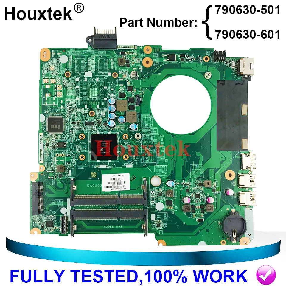 

U93 Материнская плата ноутбука 790630-601 для HP павильон 15-N 15-F DA0U93MB6D2 790630-501 A6 AM5200 Тетрадь материнская плата полностью проверена