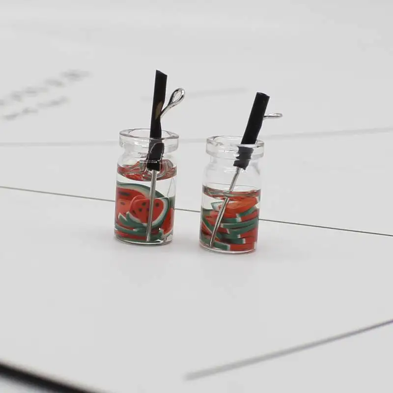 Персональный изысканный милый фруктовый напиток со строительным подвесным кулоном для сережек, ювелирных изделий на цепочке, изготовленный вручную из смолы.