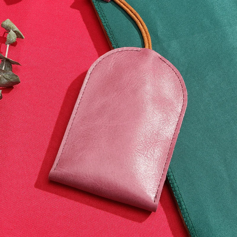 Женская кожаная ультратонкая сумка для ключей креативная маленькая мини-сумка с