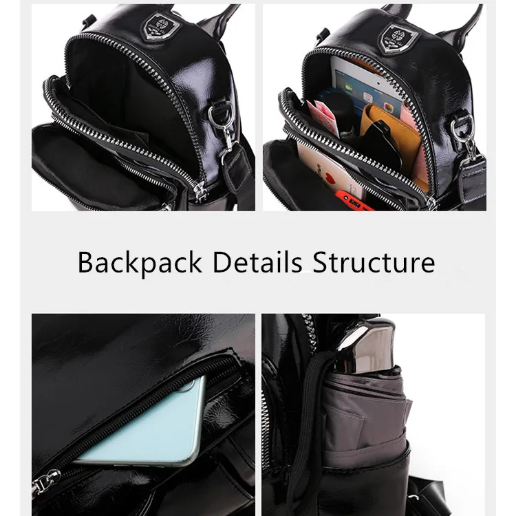 

Women Backpack Bags New High Quality PU Leather Travel Backpack School College Bag Packs Rucksacks Fashion Satchels Dropshipping