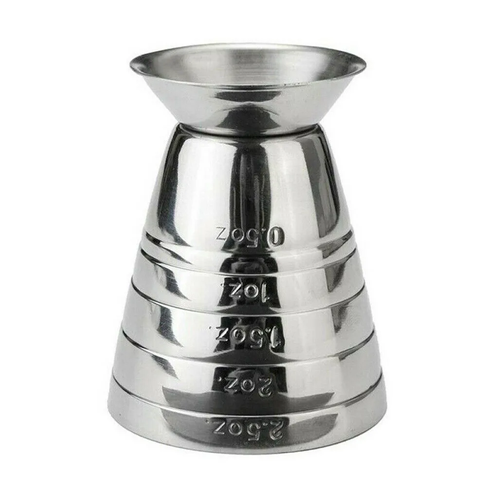 

75ml Stainless Steel Measure Cup Jigger Shot Drink Spirit Mixed Cocktail Beaker For Party/camping/home Bar Tool Accessories