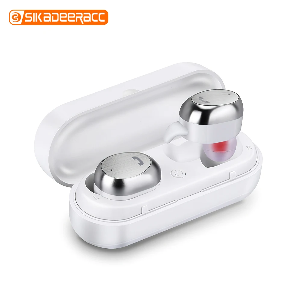 TWS Bluetooth наушники беспроводные с микрофоном и тяжелыми басами спортивные