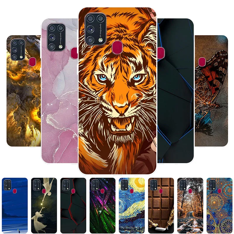 

For Samsung M21S Case Soft TPU Tiger Back Cover Case For Samsung Galaxy M21s Silicone Case Funda for Samsung F41 M 21s SM-F415F