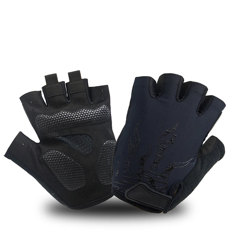 

Hot sell durable breathable summer custom half finger sport bike riding cycling gloves bike gloves weight lifting gloves