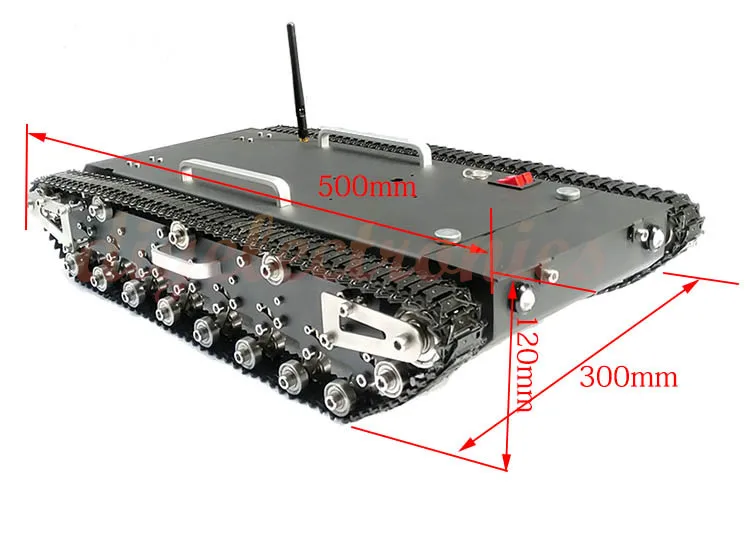 DIY сборка WT-500S металлический гусеничный пульт дистанционного управления Танк автомобиль робот гусеничный с умным шасси для Роботы инженерии