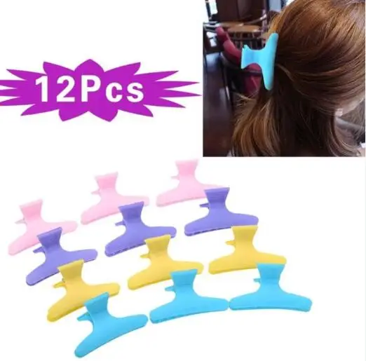 12 шт./компл. пластиковые заколки бабочки украшения инструменты для укладки волос