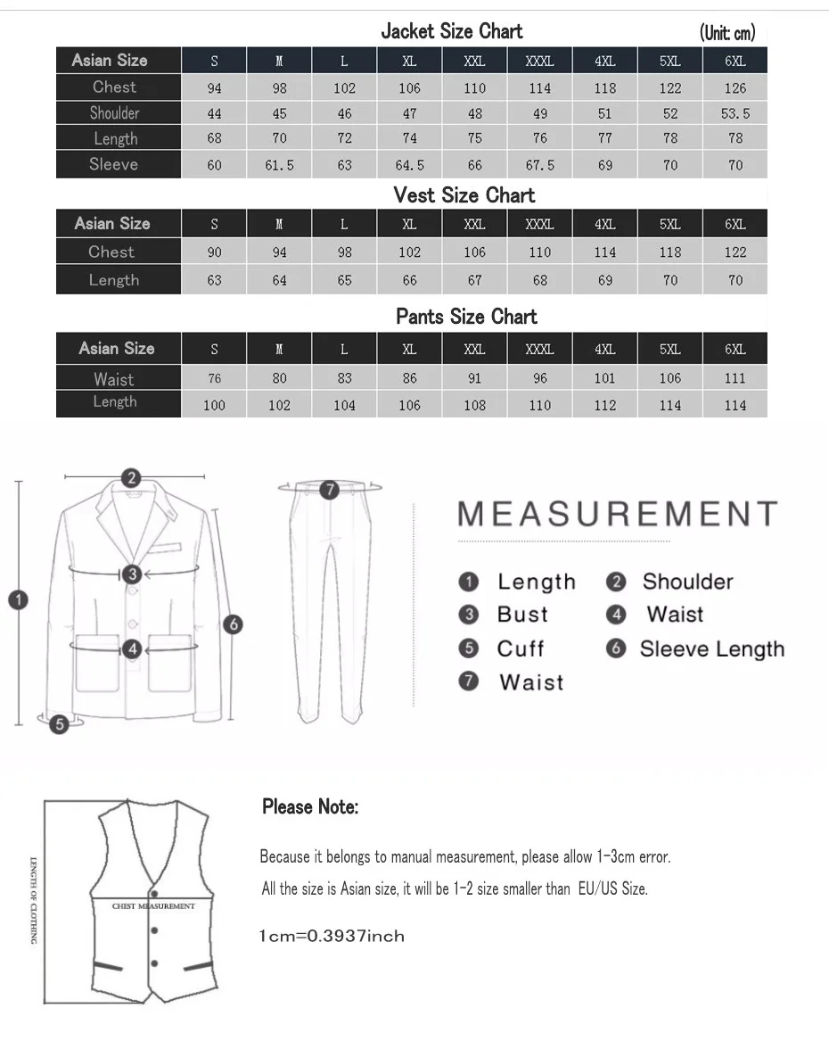 

Blue 3 Piece Suit Men Korean Fashion Business Mens Suits Designers 2020 Slim Fit Wedding Suits For Men Size S-6XL