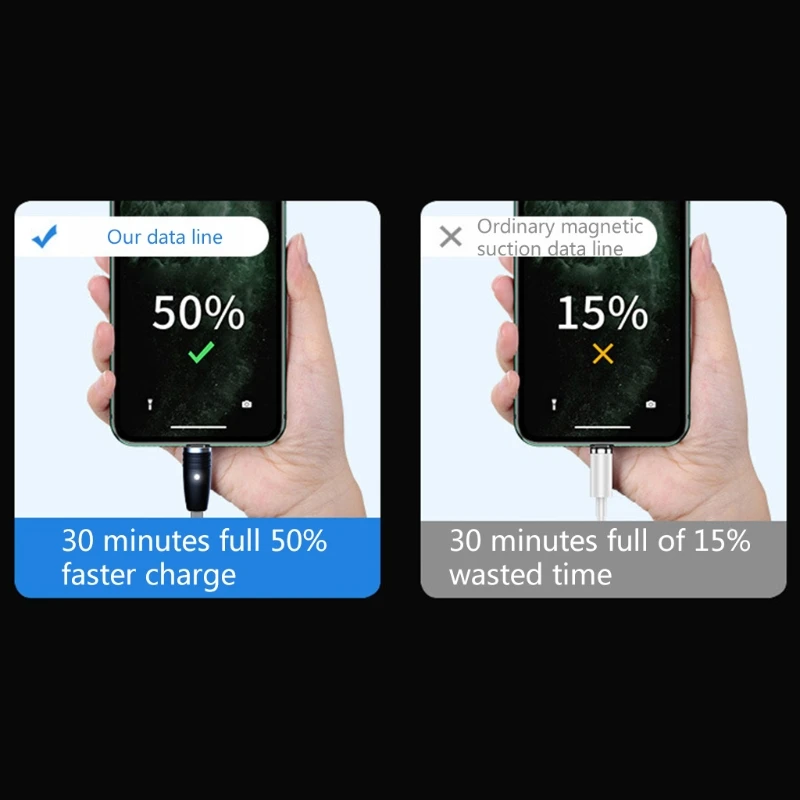 

Retractable Magnetic Charging Cable Fast Charging Multi-Function Charging Cable