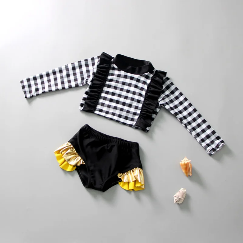 Купальные костюмы для девочек 2 предмета детское бикини купальный костюм