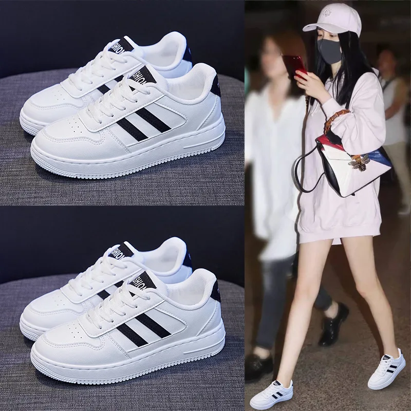 

NAKKESHMEN-2021 Spring New Breathable Joker Student Running Casual Shoes Small White Shoes Women