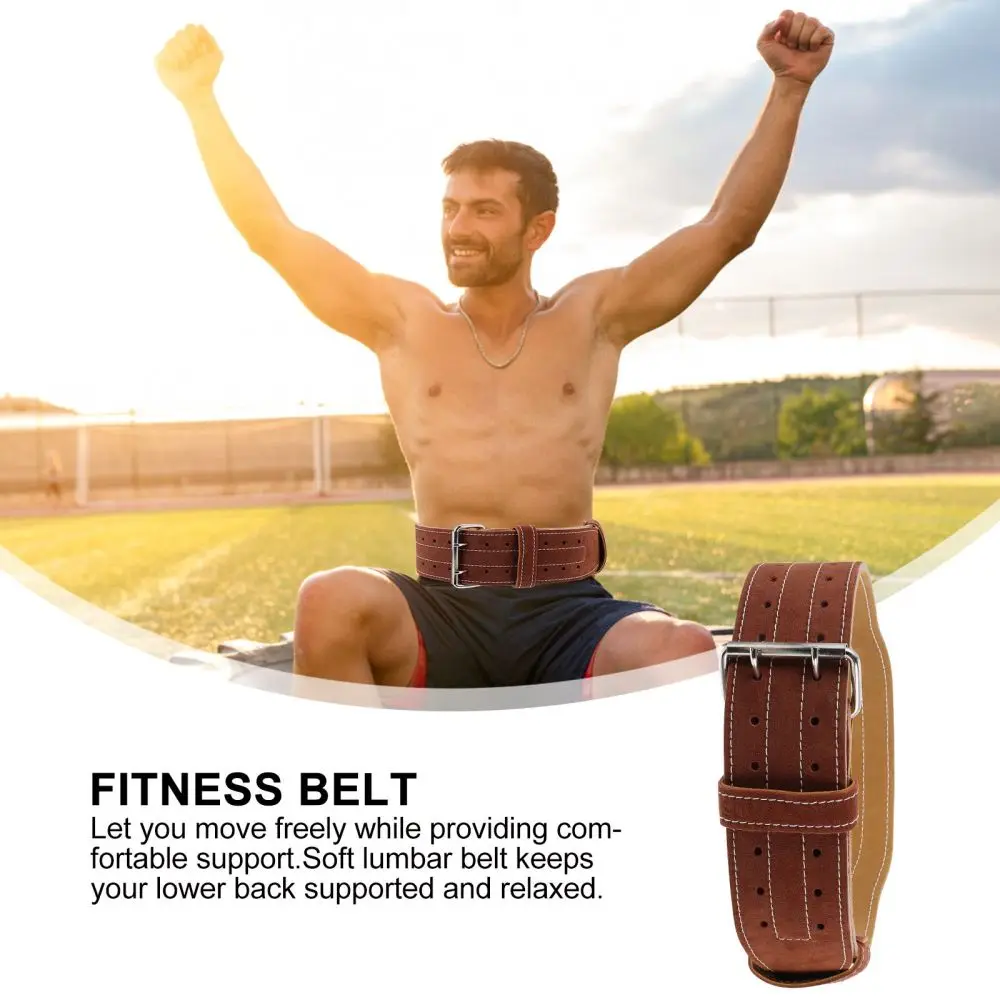 

Waist Supporter PU Adjustable Weightlifting Fitness Waist Protective Belt