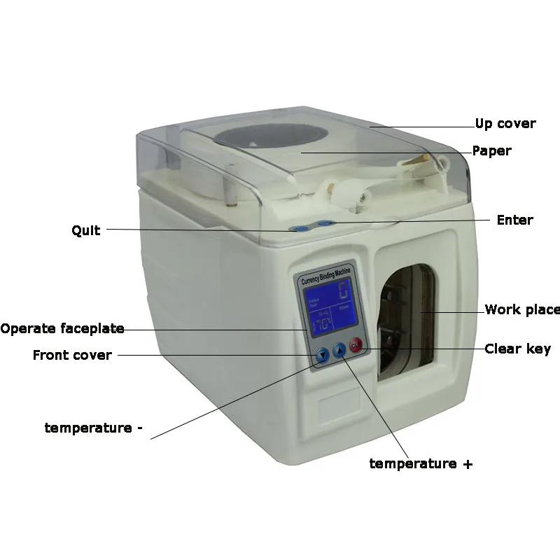 Портативная машина для связывания денег 100 240 В|Обвязочная машина| |