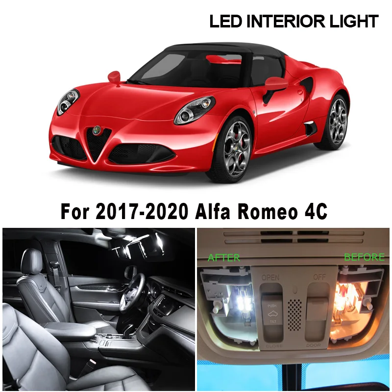 8 шт. Canbus белые светодиодный ные лампы без ошибок для салона чтения купольная