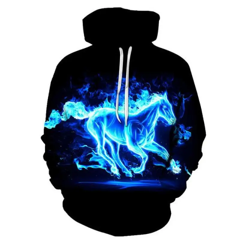 

2020 New Colorful Flame Hoodie 3d Sweatshirt Men/Women Hooded Autumn And Winter Coat mens Clothing funny Jacket black Hoodies