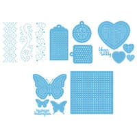 heart shape butterflies stitch it collection metal cutting dies for diy scrapbooking photo album embossing paper cards making