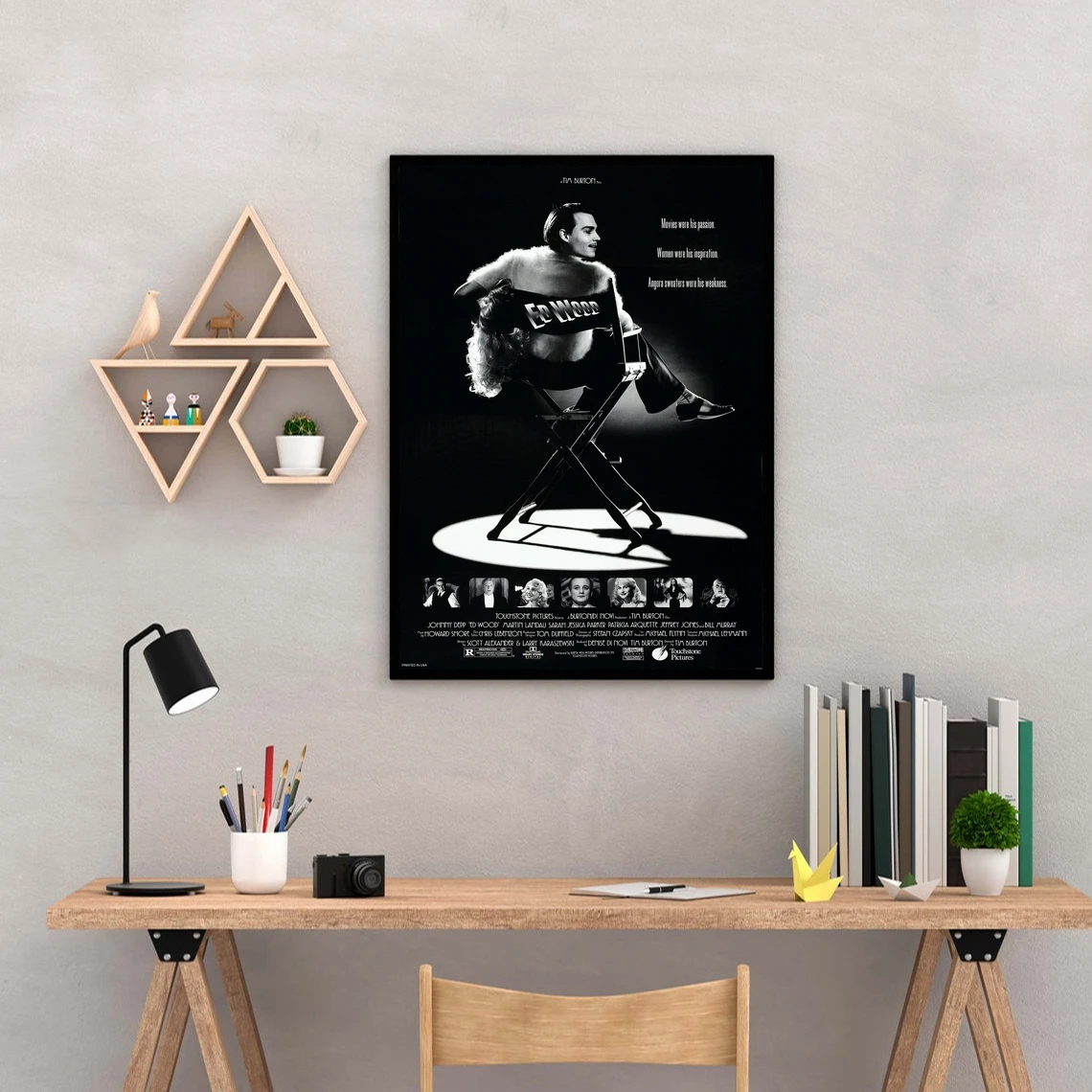 

Ed Wood Movie Cover Poster Art Print Canvas Painting Wall Pictures Living Room Home Decor (No Frame)