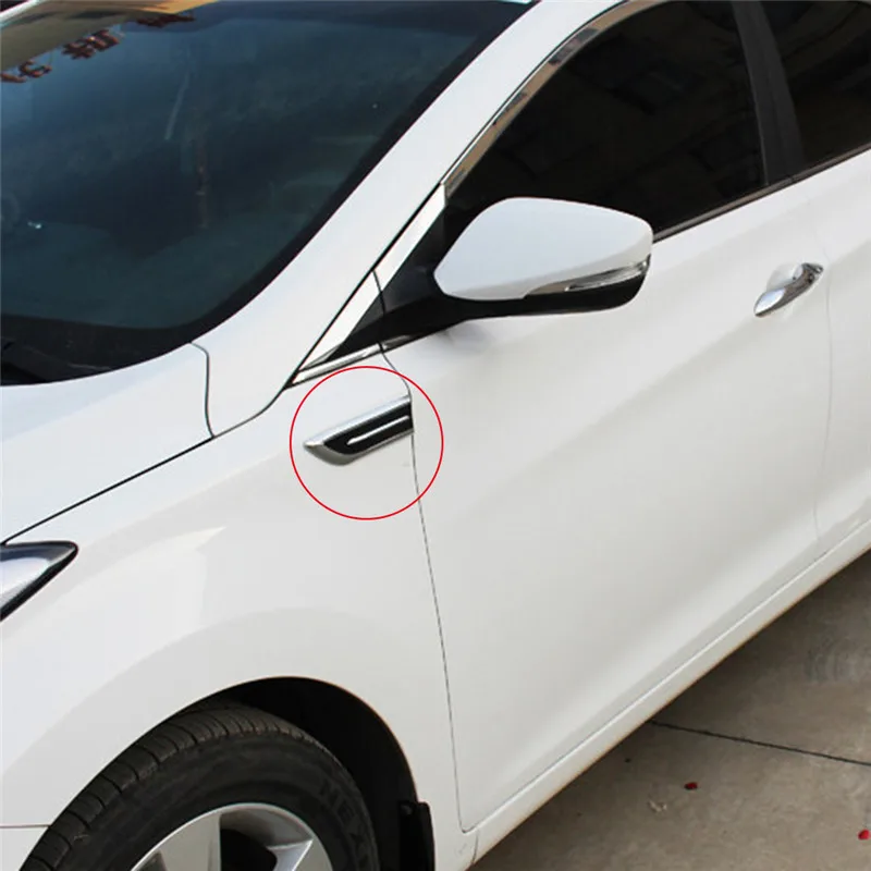 

2Pcs 3D Vent Air Flow Engine Cover Side Stickers Fender Sticker Decal Automobile Shark Gills Car Decorated