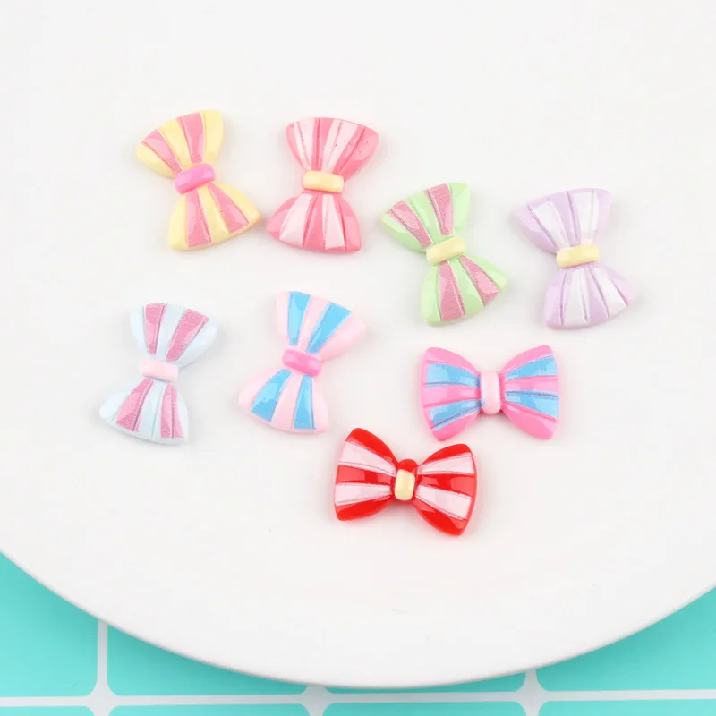 10 шт. Симпатичные Подвески в виде банта для девушек заколка волос ювелирные