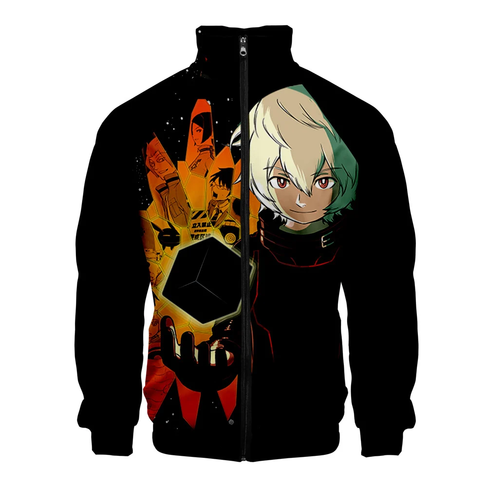 

World Trigger Manga Cool 2021 New Fashion Stand Collar Harajuku Streetwear Punk Style 3T09 Regular Zipper Jacket