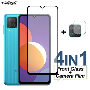 full cover tempered glass for samsung galaxy m12 f12 a52 a72 a32 a12 screen protector protective phone lens film for samsung m12 free global shipping