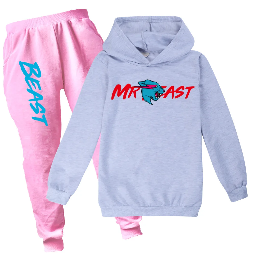 New Baby Boys Cat 3D Print Sport Clothing Set Girls Sets Hoody Sweatershirt Pants Toddler Kids Clothes Children Causal Tracksuit