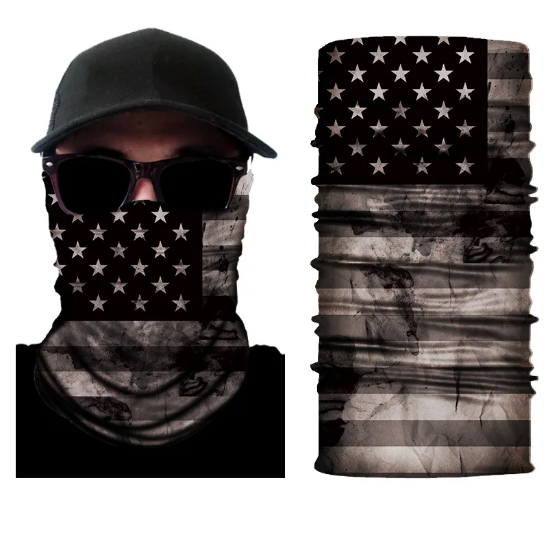 3D маска с флагом модная дышащая защита из микрофибры головные уборы хиджаб