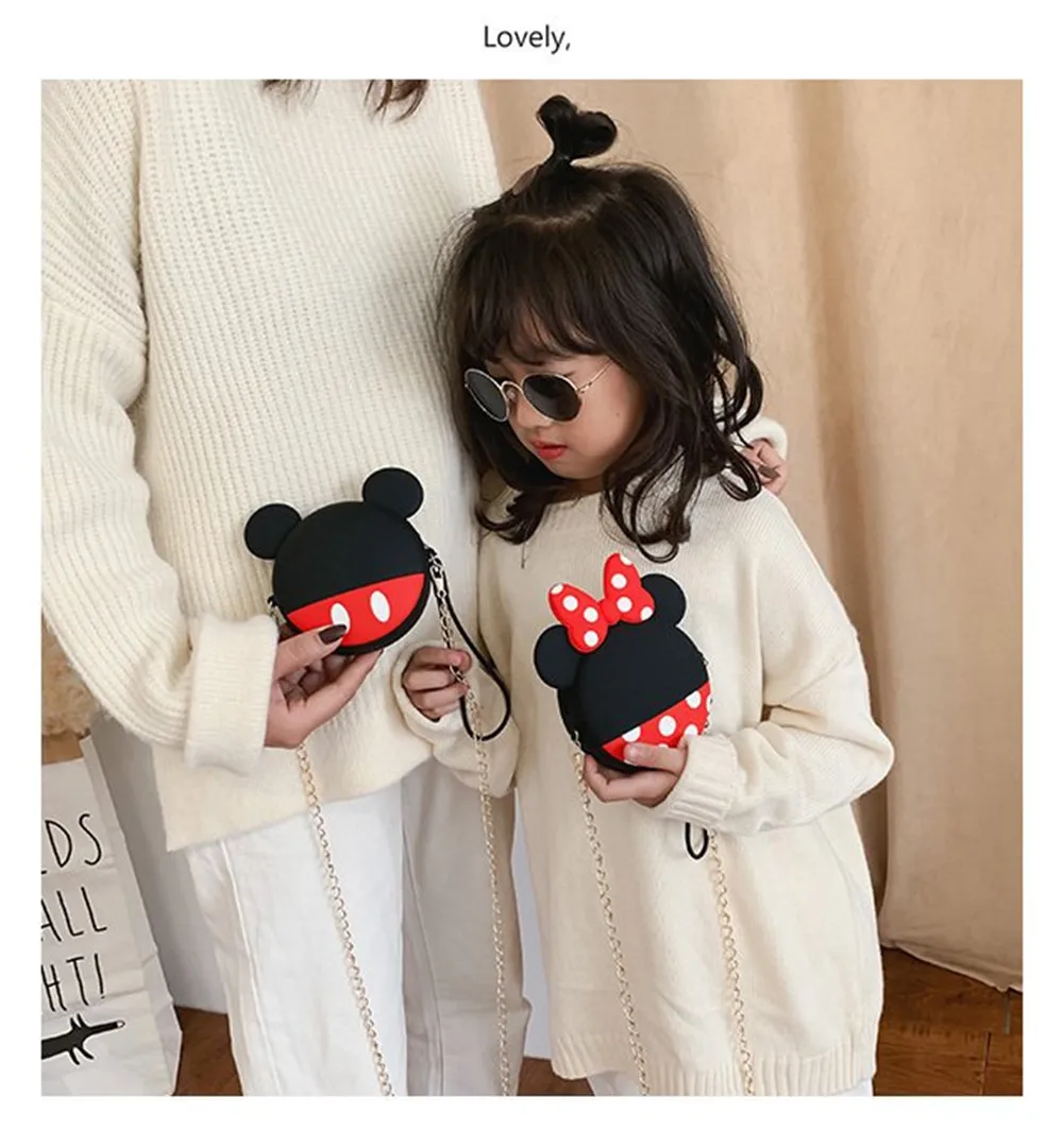 Q UNCLE Ears/Милая новая сумочка для родителей; сетчатая красная сумка на одно плечо в иностранном стиле; маленькая круглая сумка; Студенческая сумка; Сумочка для монет
