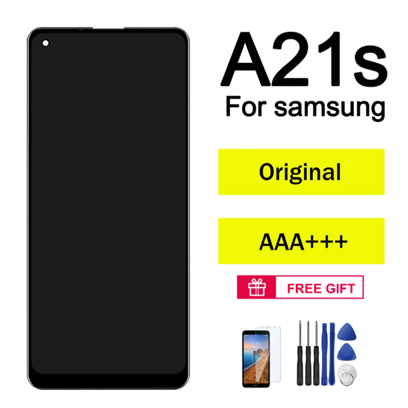 AUMOOK новый оригинальный ЖК-дисплей для Samsung Galaxy A21S сенсорный экран дигитайзер