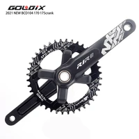goldix mountain bike crankset hollow integrated 104bcd bicycle crankset 32t34t36t38t40t wide and narrow cranks