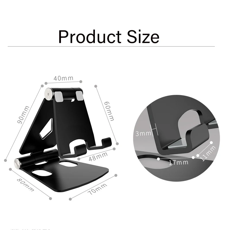 aluminum alloy metal holder for phone stand handy tablet holder multipurpose foldable mobile phone bracket mobile support free global shipping