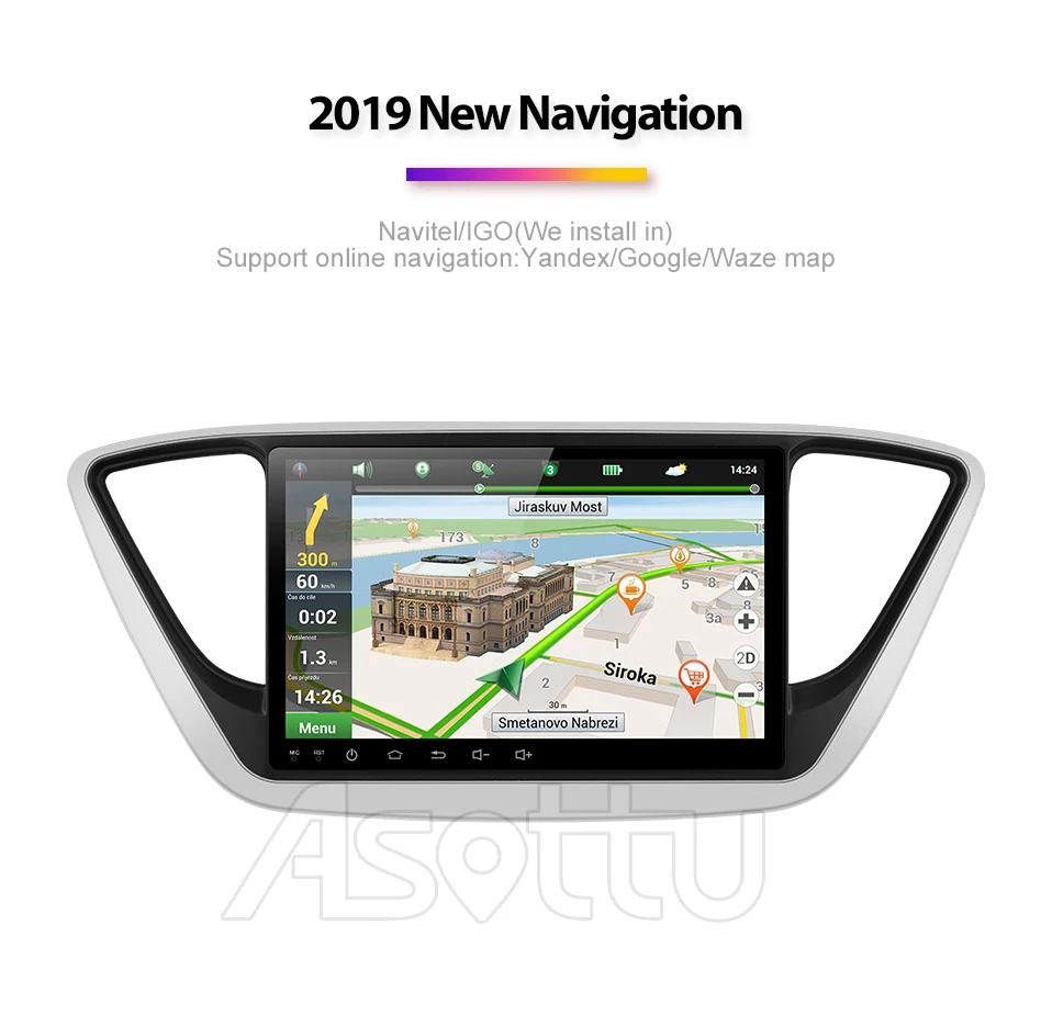 Asottu C17YN9060 PX30 9,0 автомобильный DVD gps плеер для hyundai Verna автомобильный ПК головное устройство Автомобильный Радио Видео плеер навигация gps dvd