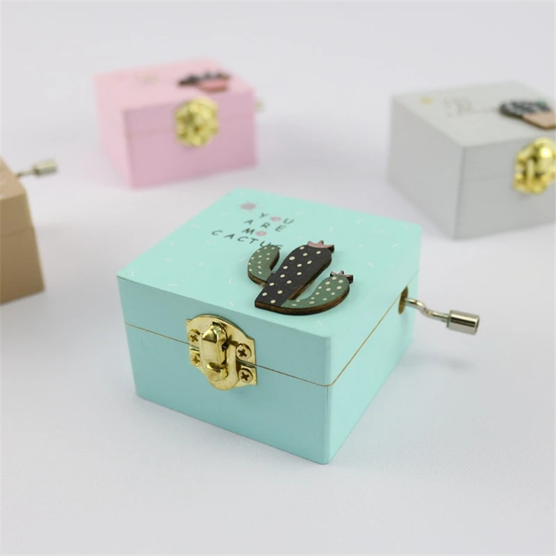 cactus Music box manual cosplay character props costume birthday gift children anime unisex |