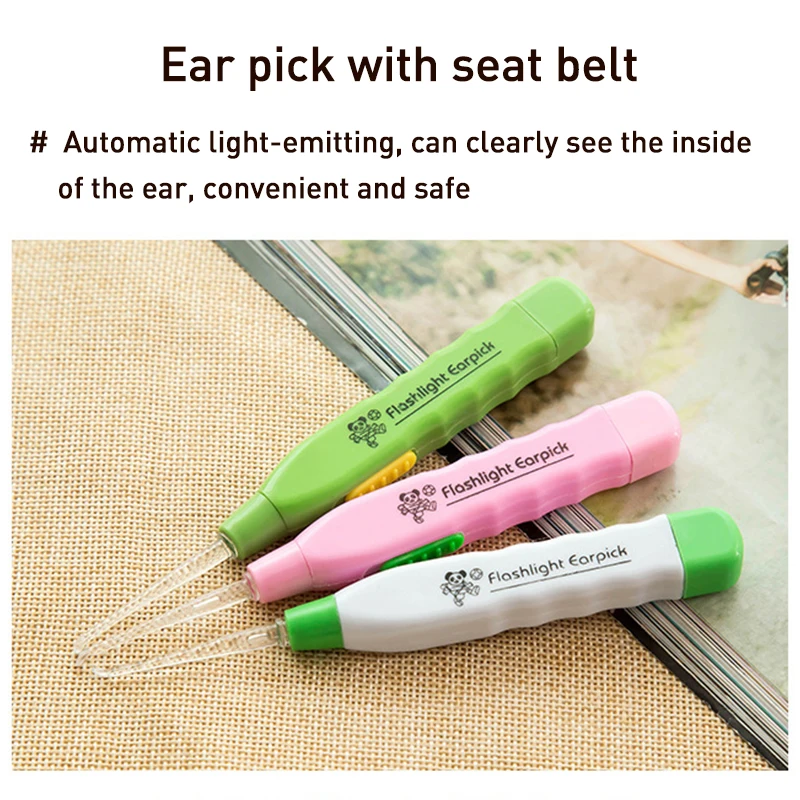 

1Set Electric Earwax Cleaner Safety Vacuum Ear Swab Cleaner Wax Remover Domestic LED Light Painless Ear Pick Cleaning Tool