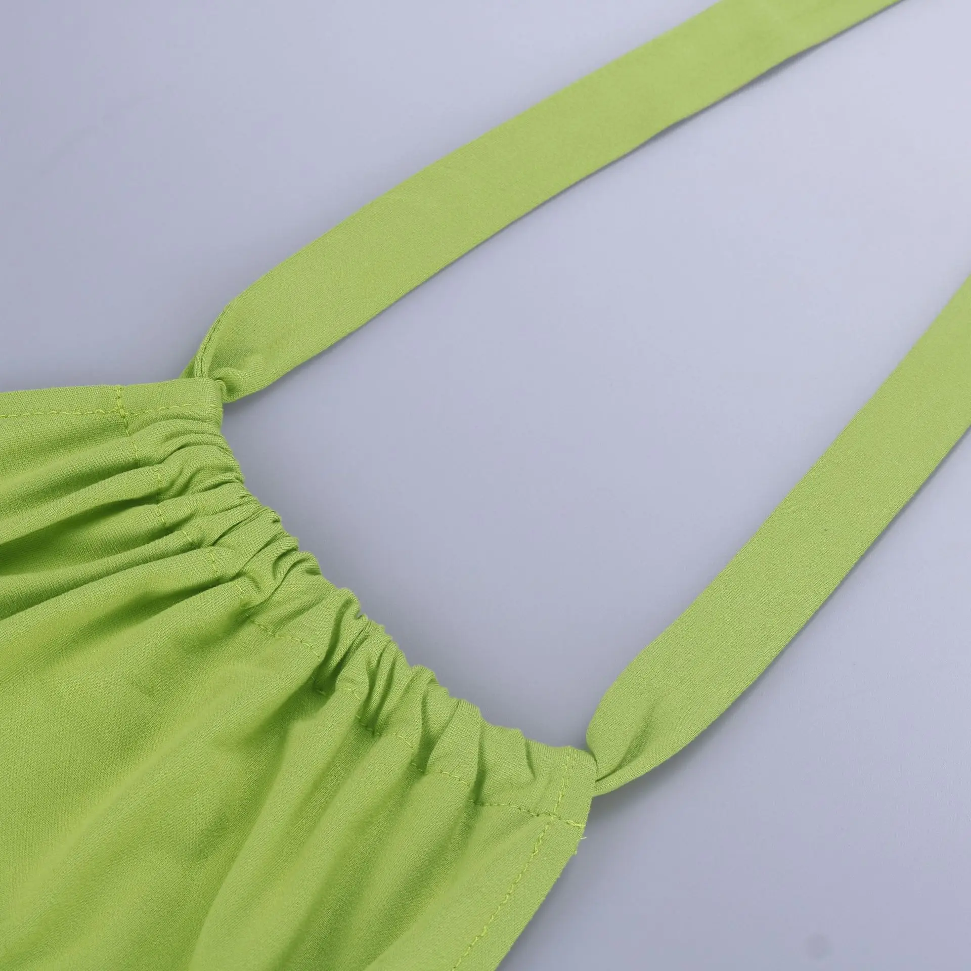 

CIGGANTFUL Summer Women Solid Color Sleeveless Halter Neck Sexy Dress Bodycon Hollow Mini Party Club Wear Backless Tight Clothes