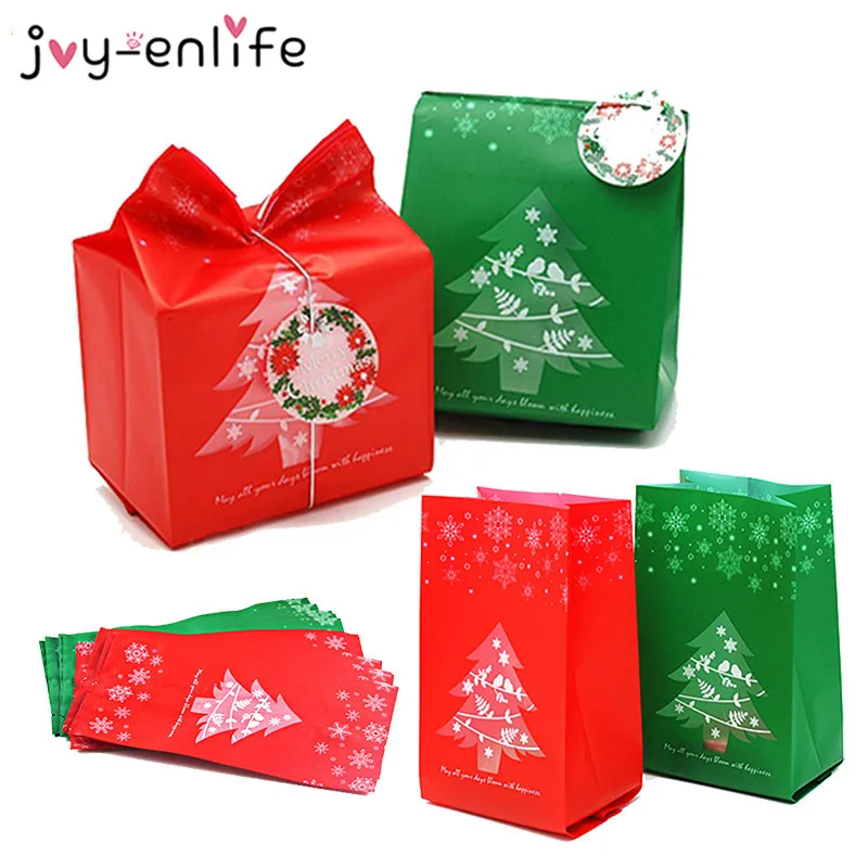 40/60 шт рождественские подарочные сумки Рождественская елка Подарочная коробка
