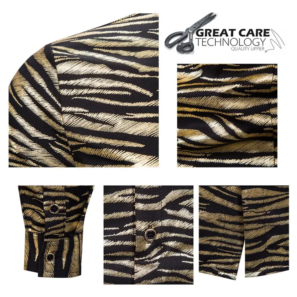 Мужская рубашка с узором огурцы Повседневная цветочным принтом формальная