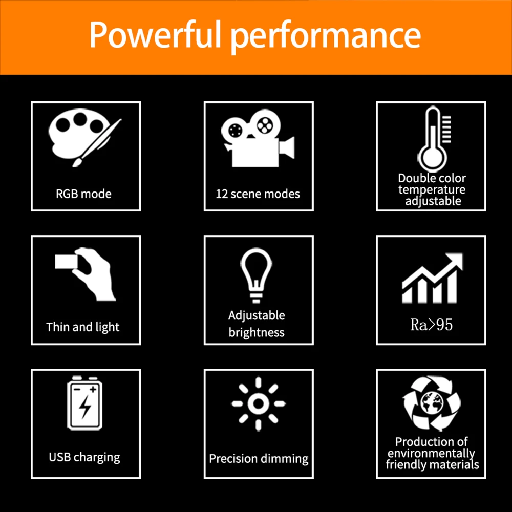 Мини-вспышка для видеосъемки со встроенным аккумулятором 50 светодиодов |