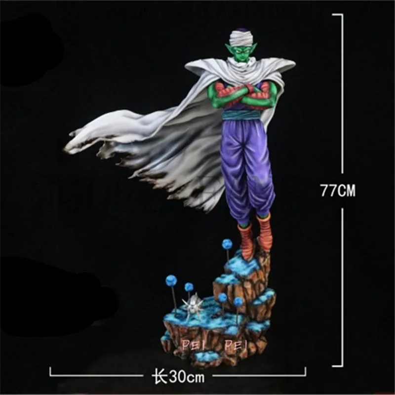 Зеленый 77 см статуя Dragon Ball Z Piccolo полноразмерная портретная 1/4 предел бюста GK резиновая фигурка героя Коллекционная модель игрушки P1607 - Цвет: Зеленый