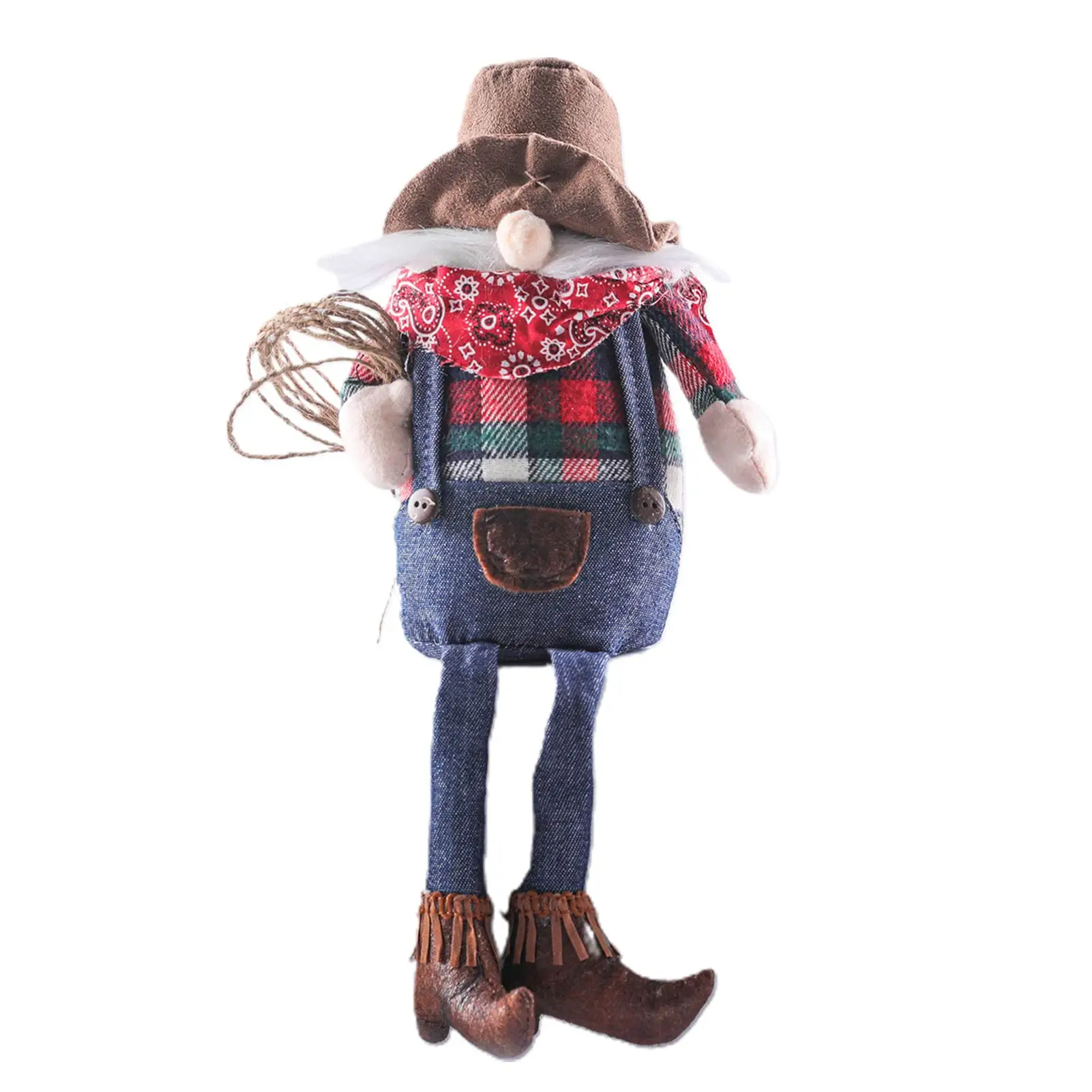 

Western Cowboy Style Dwarf Doll Long-leg Faceless Goblins Decoration Colorful Stripes Beard Pygmy Ornaments Gnome Plush Toys