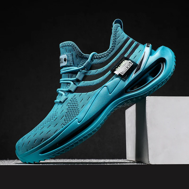 

2020 New Design Men Shoes Light Fashion High Elasticity Men Running Sneakers Plus Size Men's Casual Shoes 46