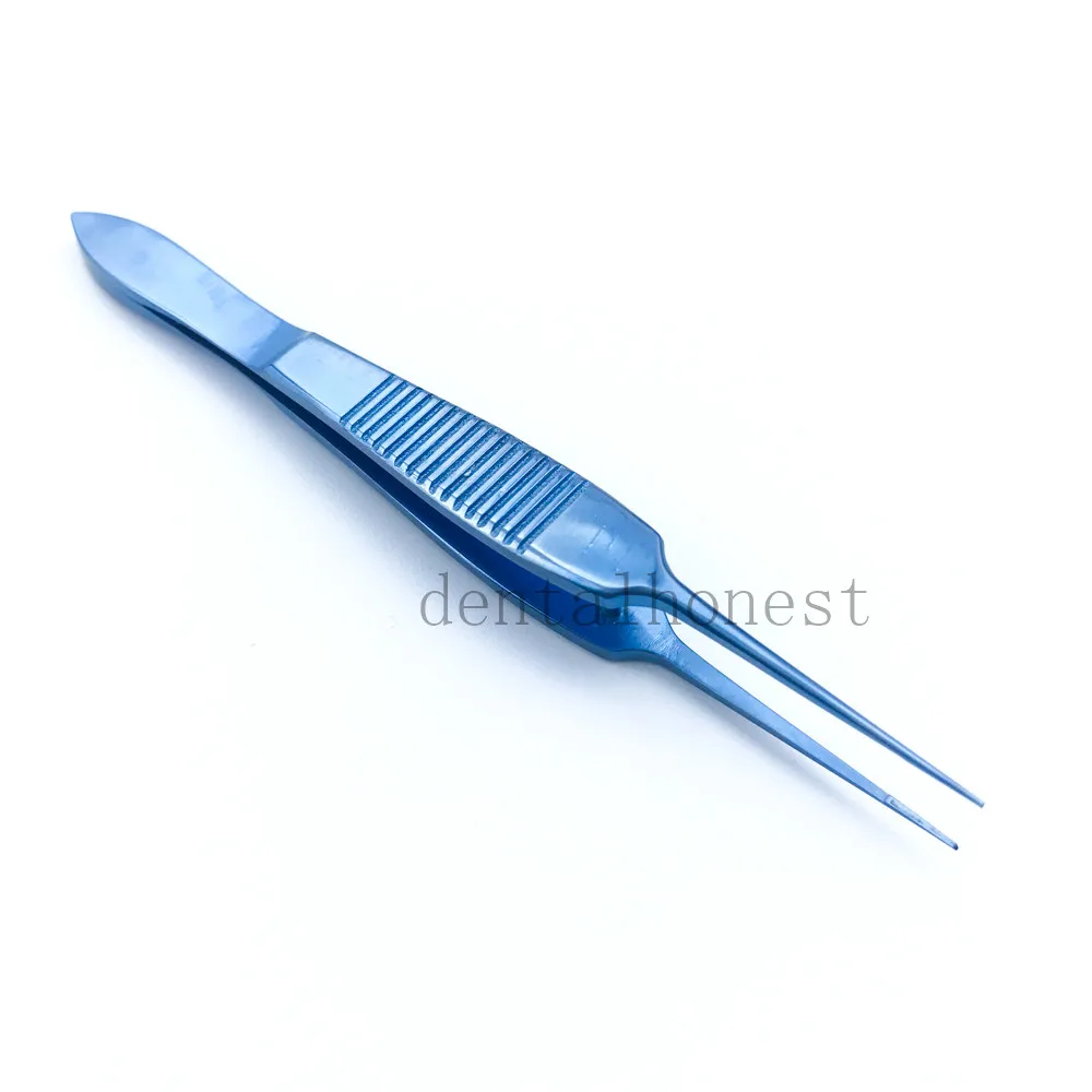 

Titanium Straight Toothed Forcep 95mm ophthalmic eye surgical instrument