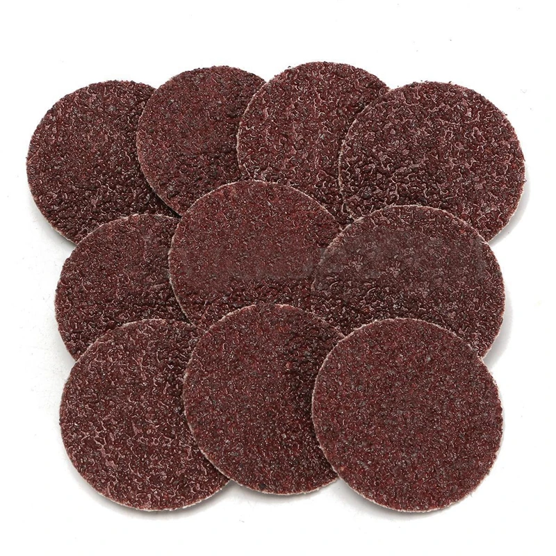 

10Pcs 36 Grit 2 inch Roll Lock Sanding Discs Type R Roloc Sander Abrasive For Rotary